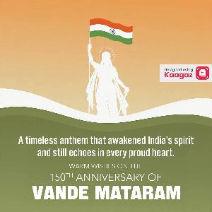 Vande Mataram Anniversary Posters ad post